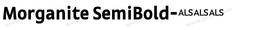 Morganite SemiBold字体转换